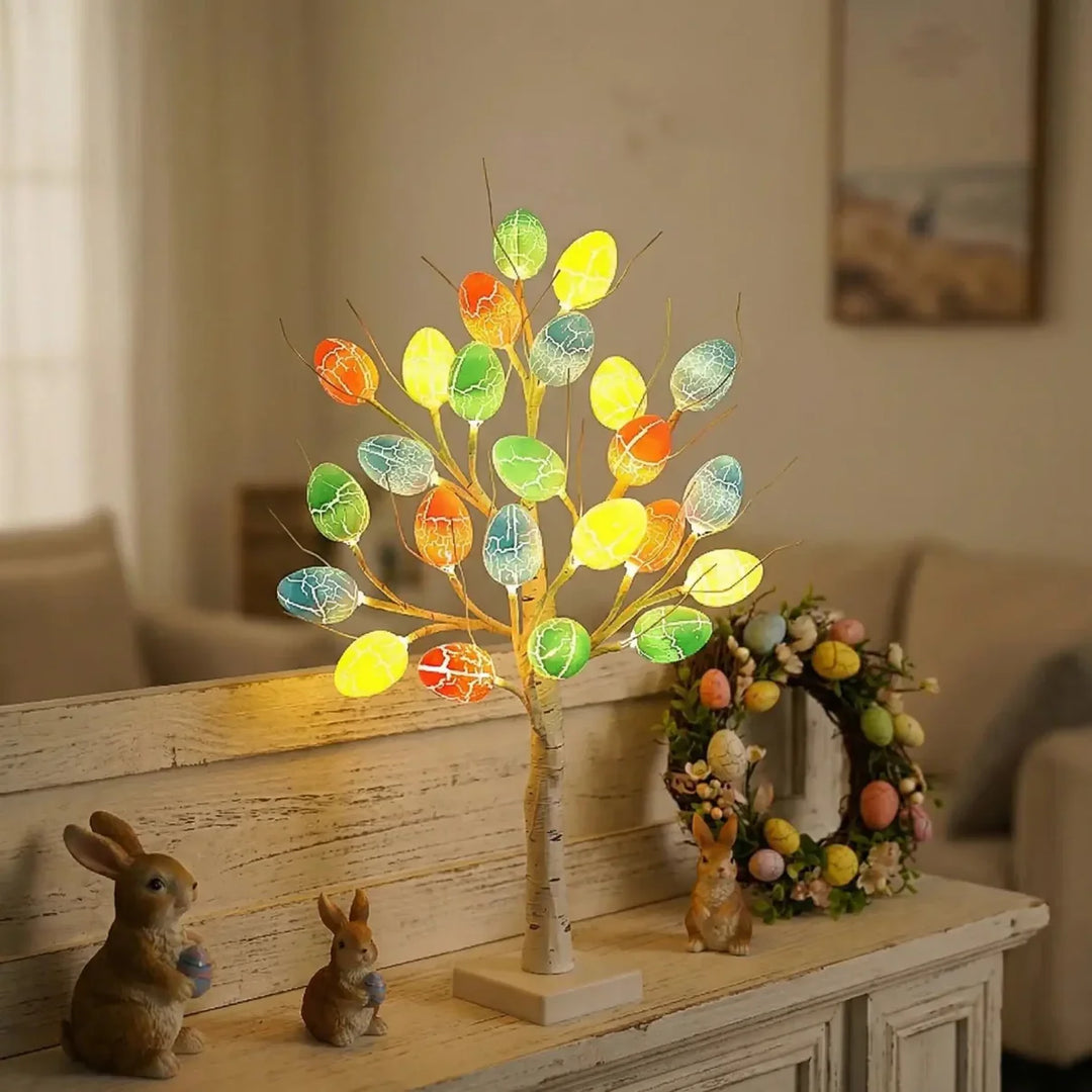 SpringAura - Árbol de Pascua Con luces LED de Colores Para Una Decoración Festiva del Hogar