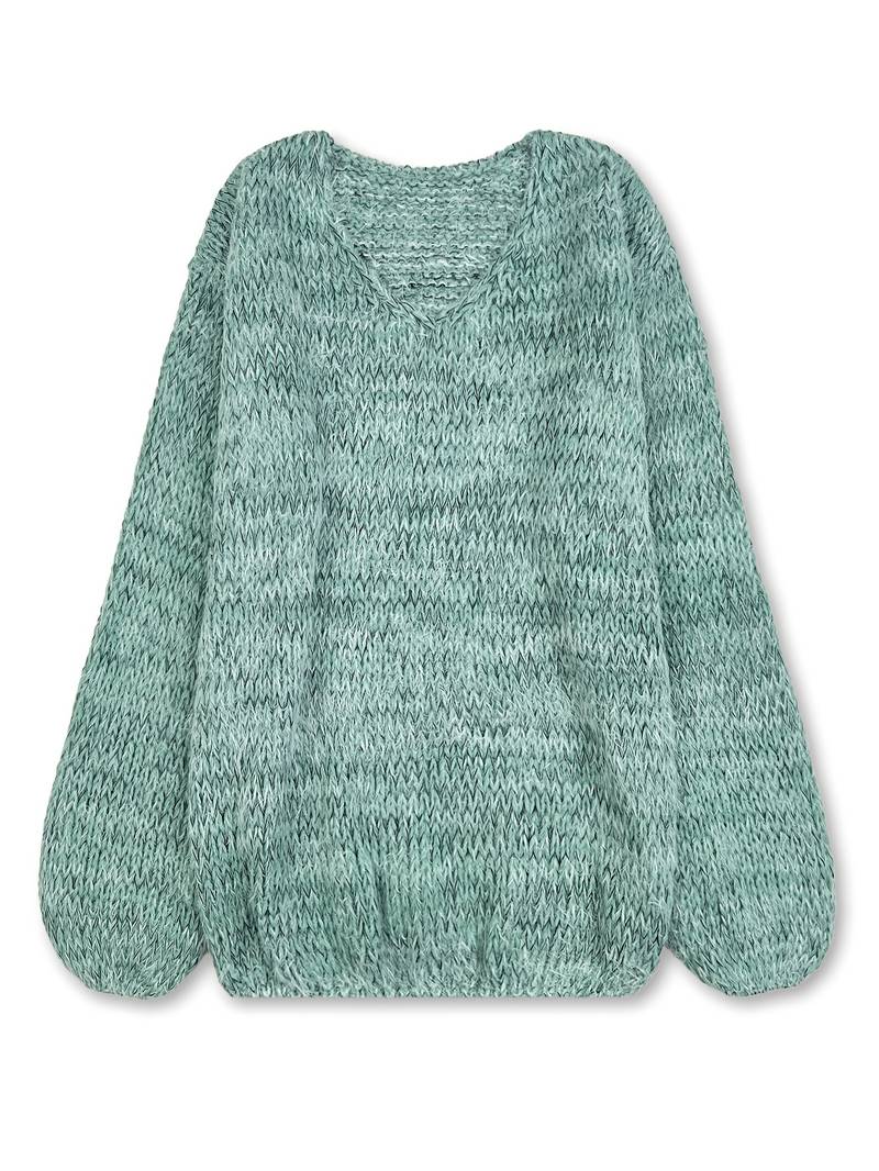 Lital - Elegante Jersey Suave Con Cuello en V