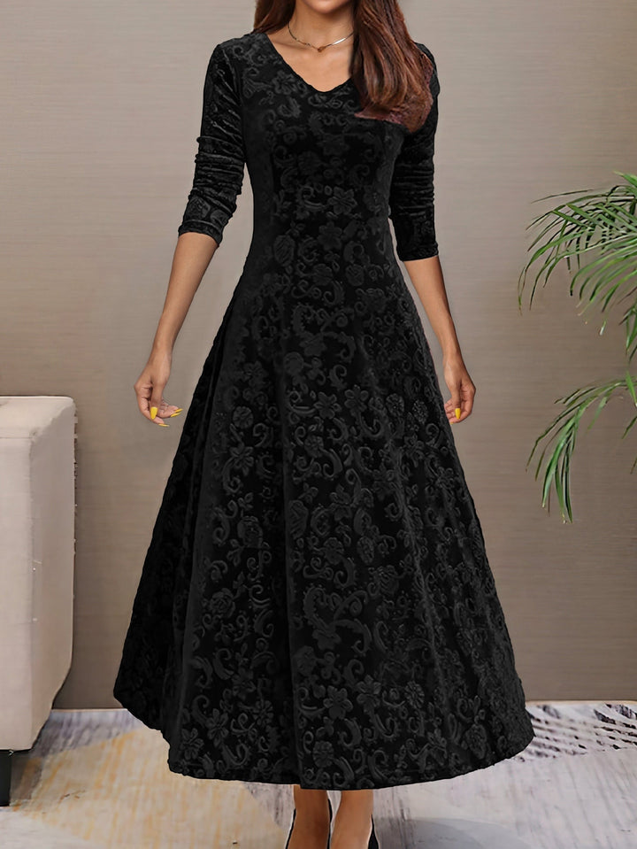 Eluned - Elegante Vestido De Fiesta De Terciopelo