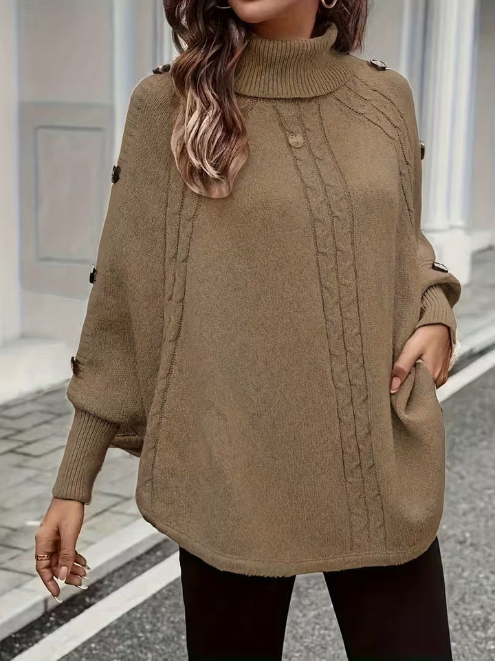 Lolana - Jersey De Cuello Alto Con Estilo Retorcido