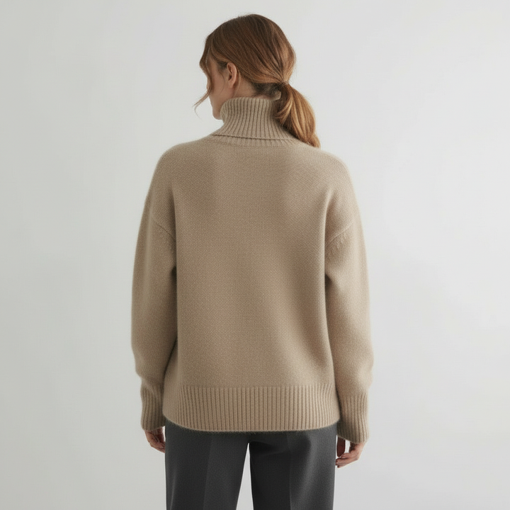 Marchao - Cálido Jersey De Cuello Alto Con Cuello Alto