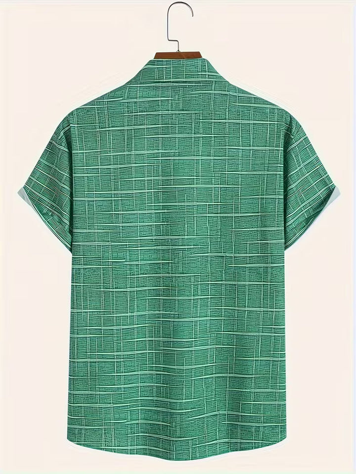 Jerrick - Camisa Con Estampado Geométrico Vintage