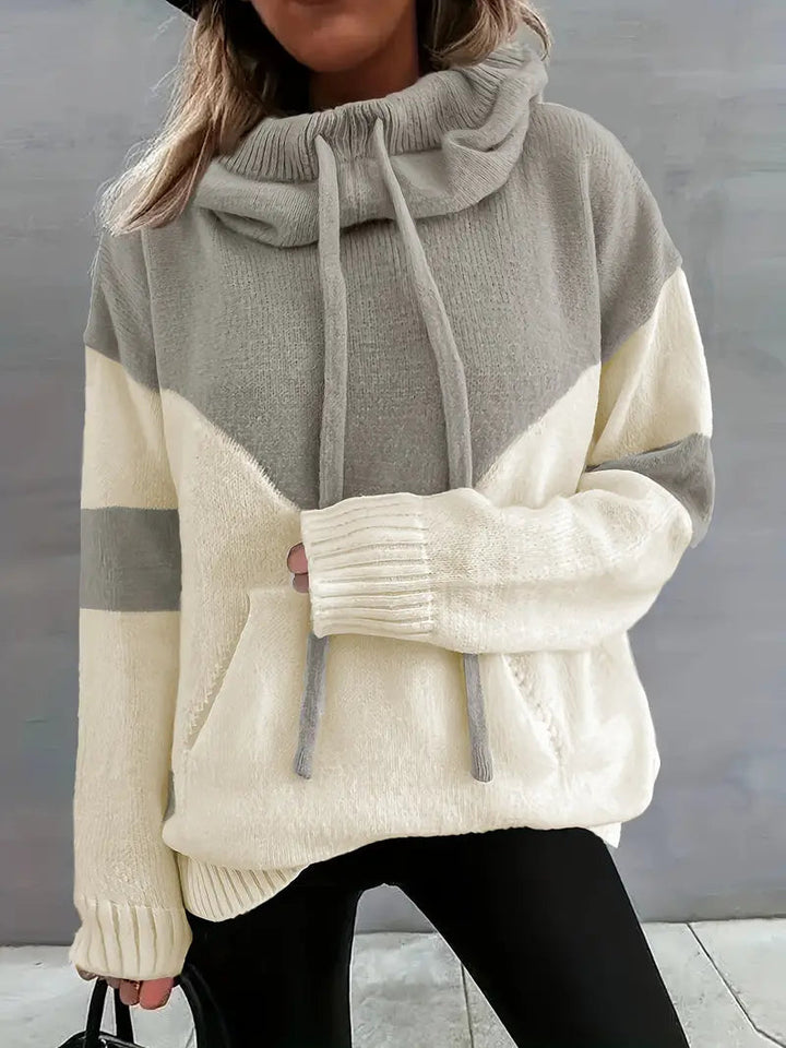 Letitia - Sudadera Con Capucha y Cordón en Bloque de Color