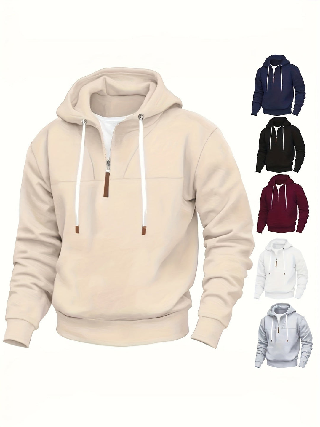 Kolton - Sudadera Con Capucha Y Medios Cremallera