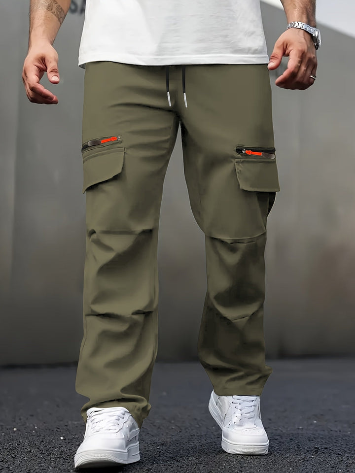 Mihai - Pantalones Cargo Informales Con Múltiples Bolsillos