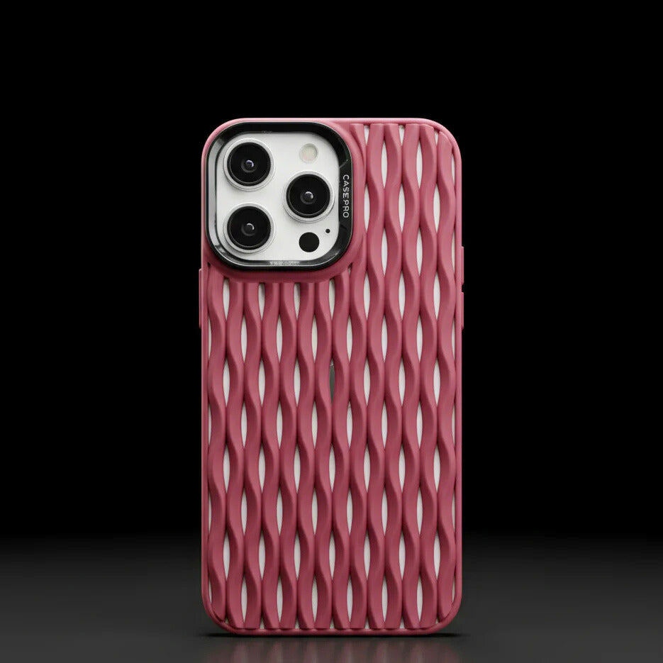 GripGrove - Funda Transpirable De Malla Tejida Para iPhone