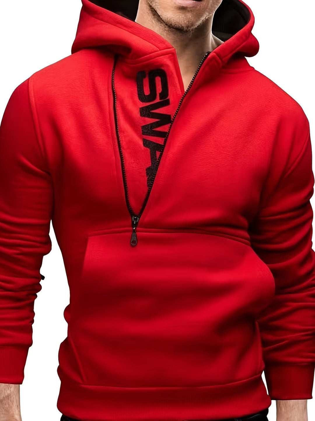 Erik - Sudadera Con Capucha De Manga Larga Y Corte Entallado