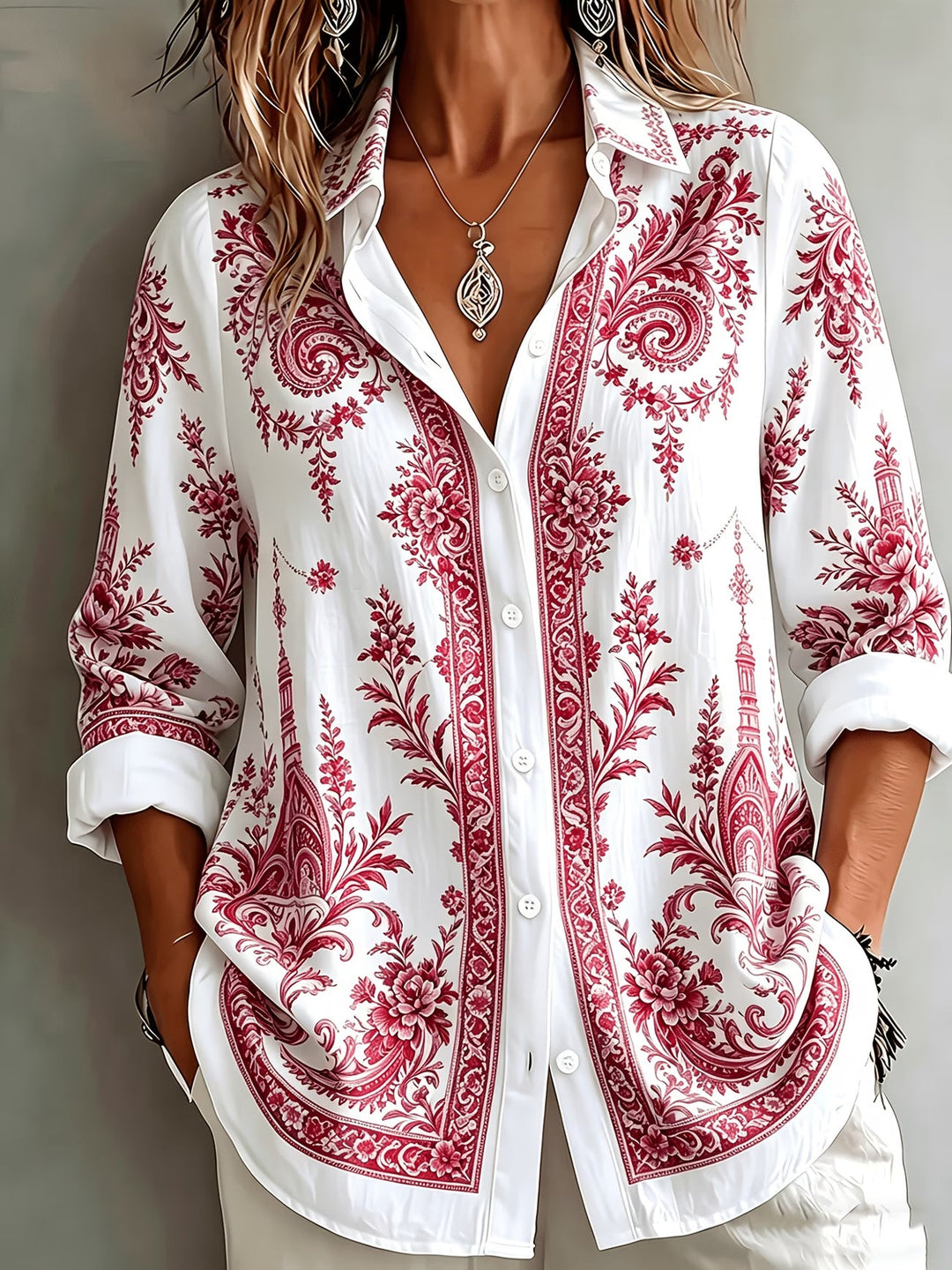 Aldana - Camisa De Manga Larga Con Botones