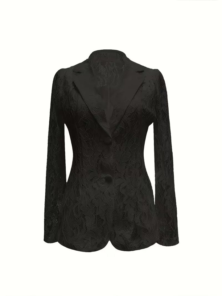 Kyliza - Blazer Floral De Primavera-Verano Con Forro
