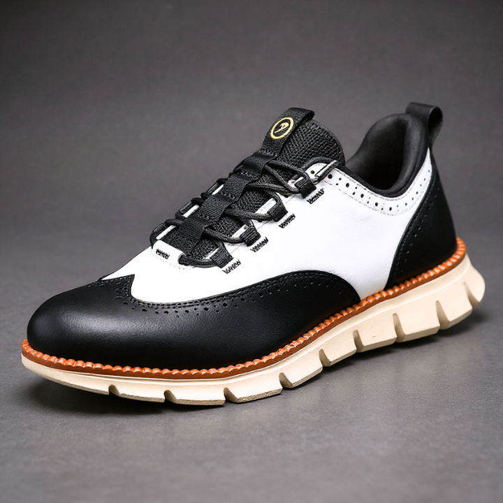 Heijnen - Zapatillas Deportivas de Piel Con Puntera de Ala y Diseño Brogue