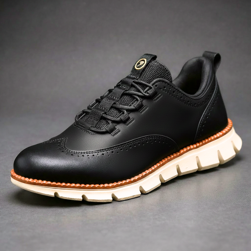 Heijnen - Zapatillas Deportivas de Piel Con Puntera de Ala y Diseño Brogue