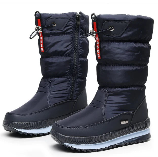 Karla - Botas De Nieve Impermeables De Piel Sintética