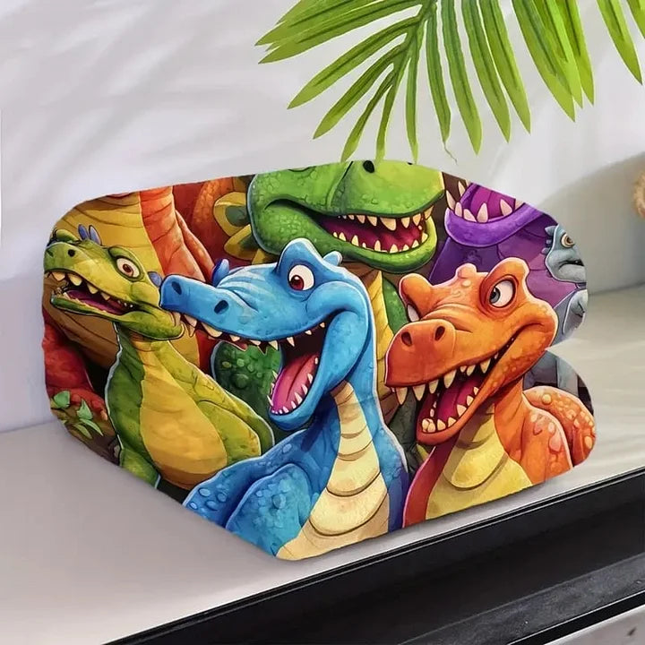 DinoSnuggle – Weiche Lustige Kuscheldecke mit Dinosauriern, HD-Digitaldruck