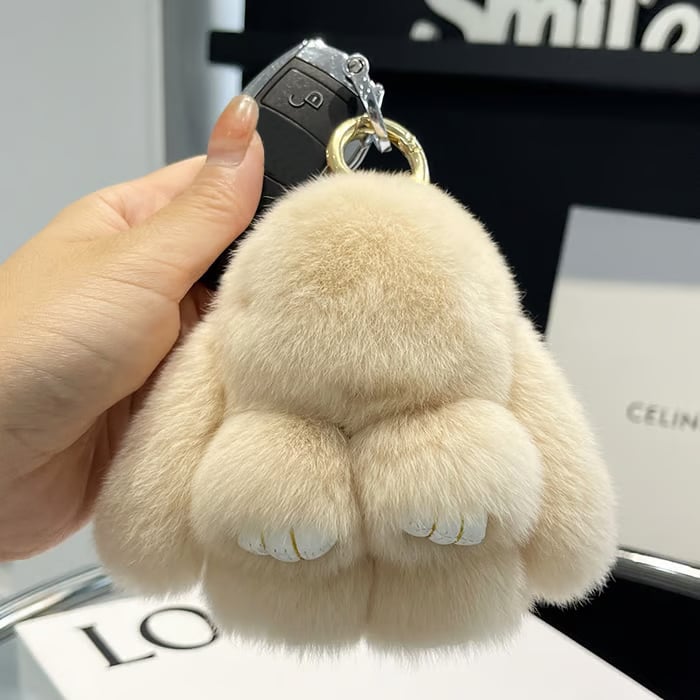 FauxFur - Conejito suave hecho a mano PomPom Encantos