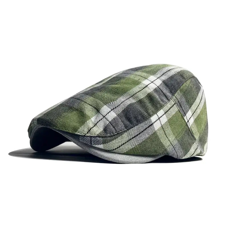 Velimir - Gorra Boina Elegante a Cuadros