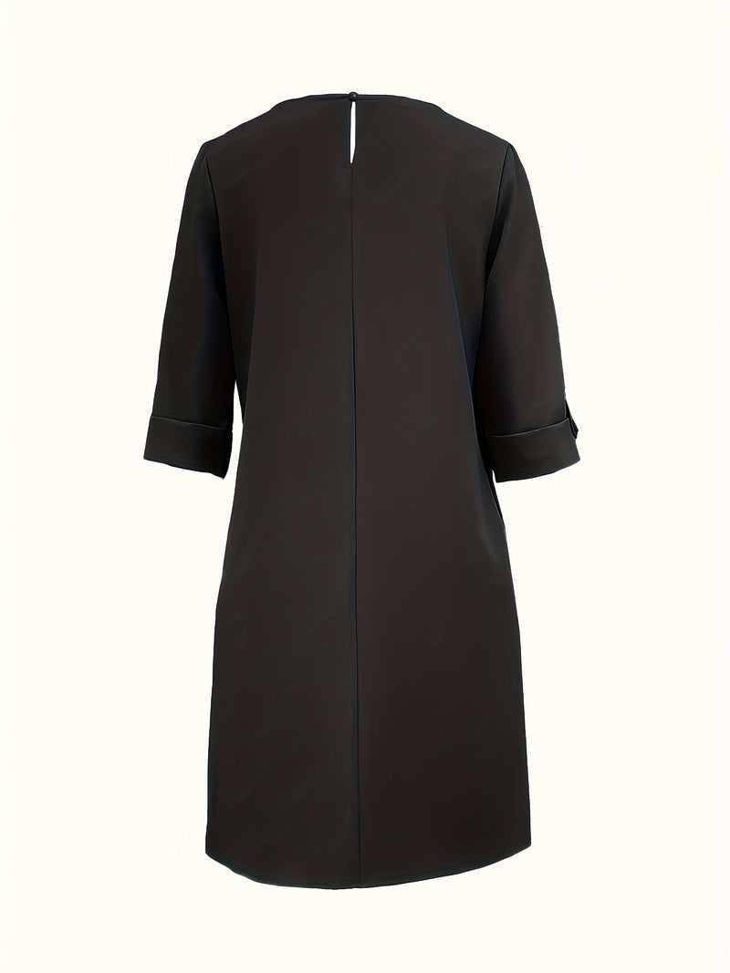 Kayana - Cómodo Vestido con Cuello Redondo