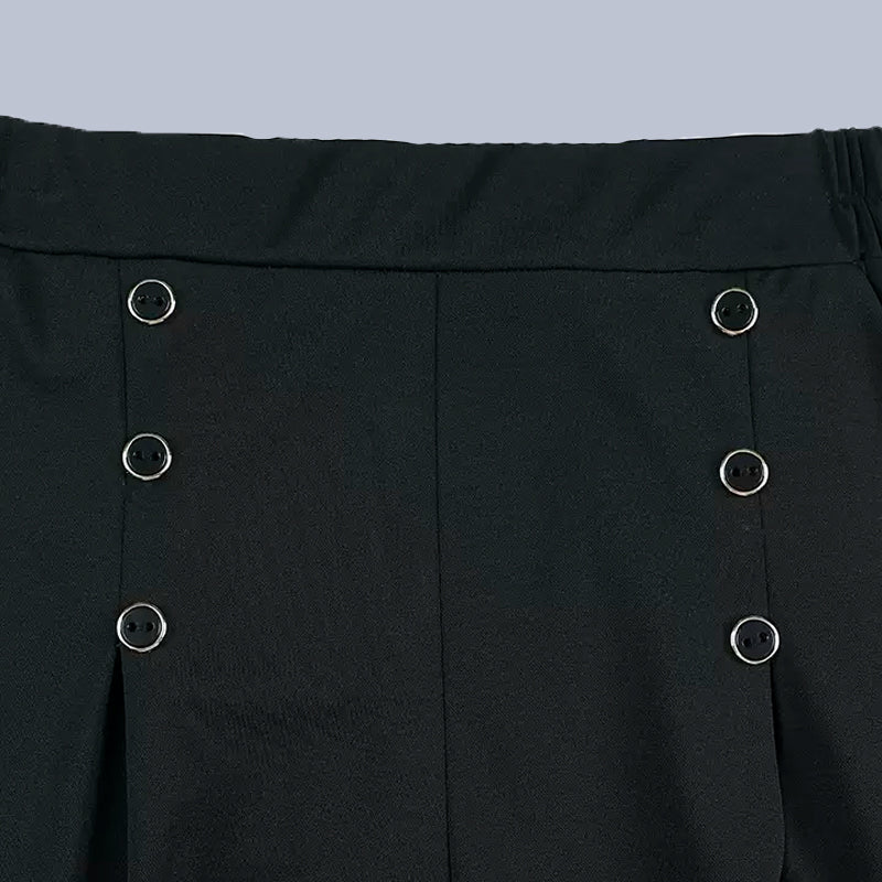 Malou - Elegante Pantalón de Pata Ancha Plisado
