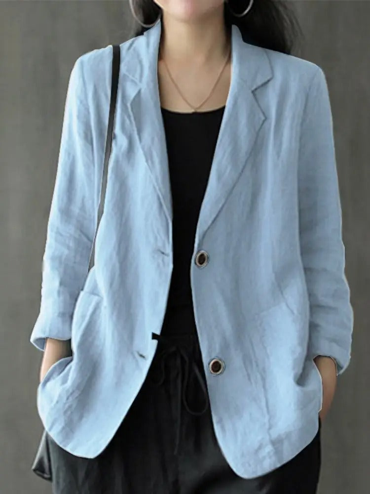 Herlinde - Elegante Blazer de Manga Larga