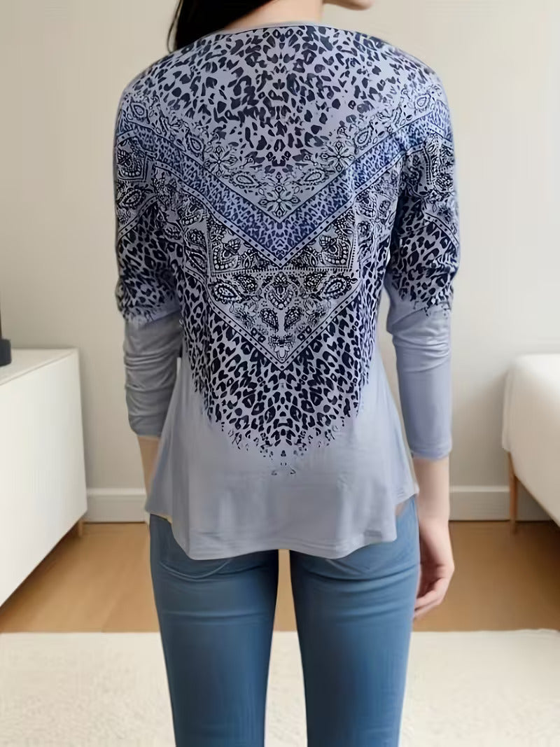 Dainora - Vestido Mini Estampado Tártaro De Estilo étnico