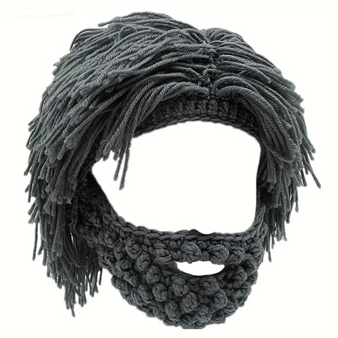 Grantley - Gorro Estilo Punk con Peluca de Cabello Liso Incorporada
