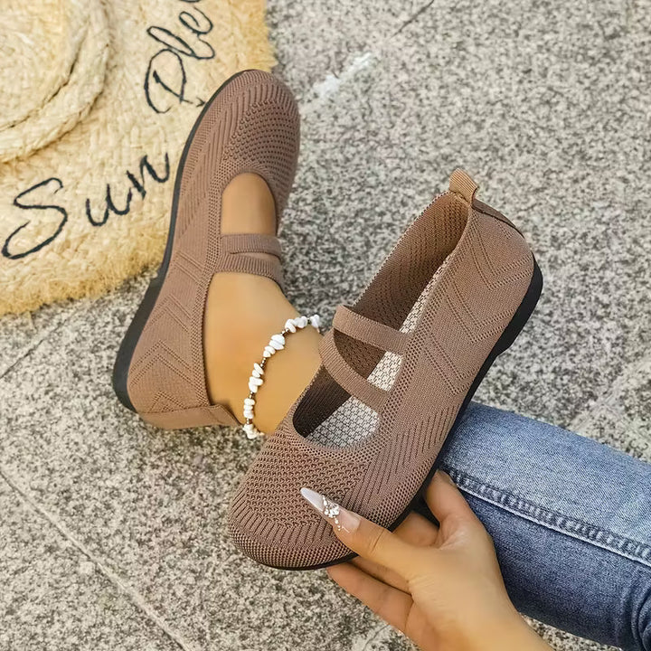 Kethryn - Zapatos Sin Cordones de Punto Estilo Mary Jane