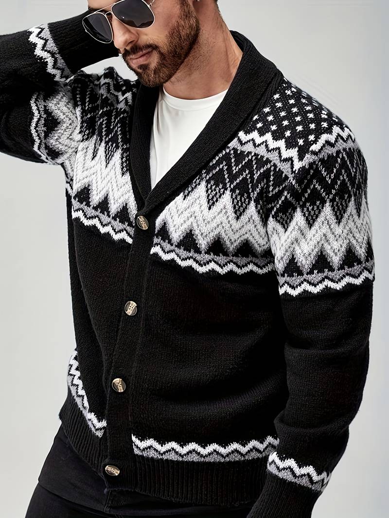 Elroy - Jersey Informal Con Estampado Geométrico