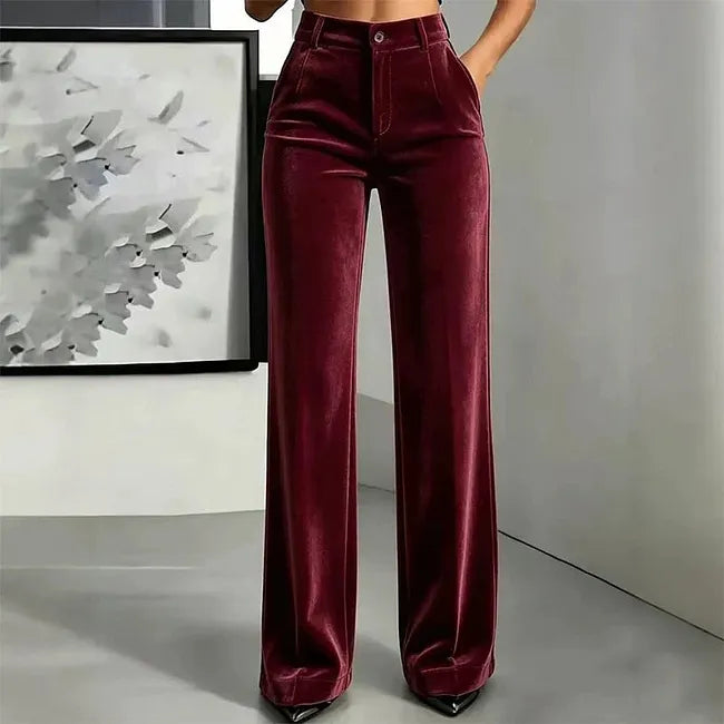 Jana - Pantalón De Pierna Ancha Y Cintura Alta