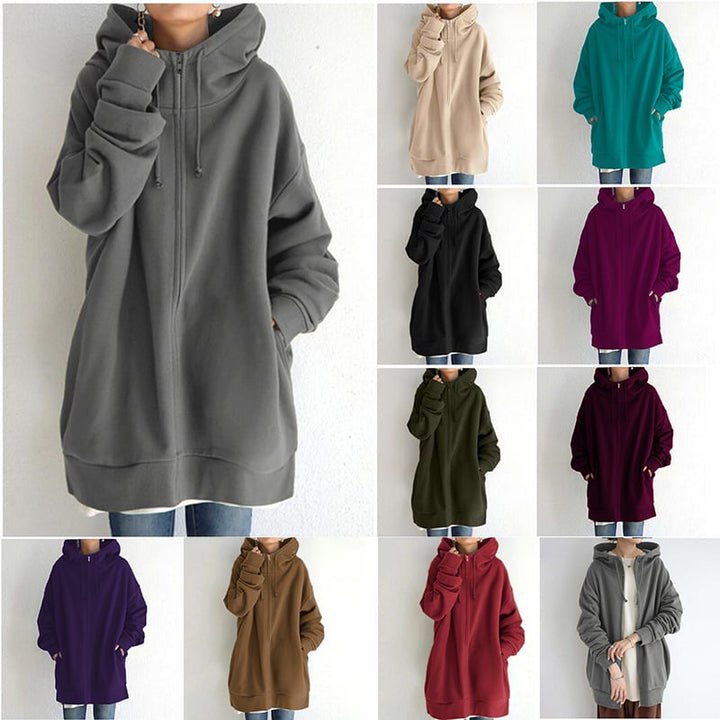 Sylvie - Acogedora Sudadera Con Capucha Sobredimensionado