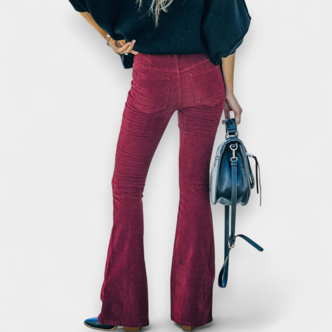 Meryn - Pantalón Acampanado De Pana