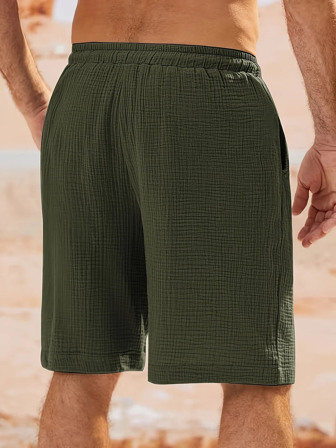 Bancroft - Elegantes Pantalones Cortos Holgados Con Bolsillos