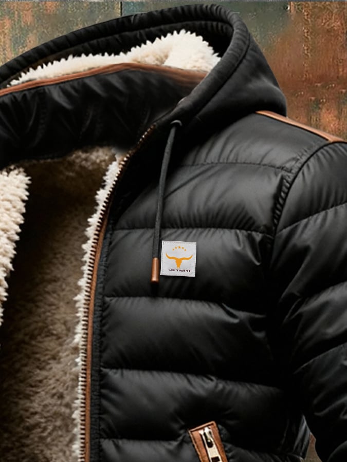 Mikhail - Chaqueta Acolchada Con Capucha y Cremallera