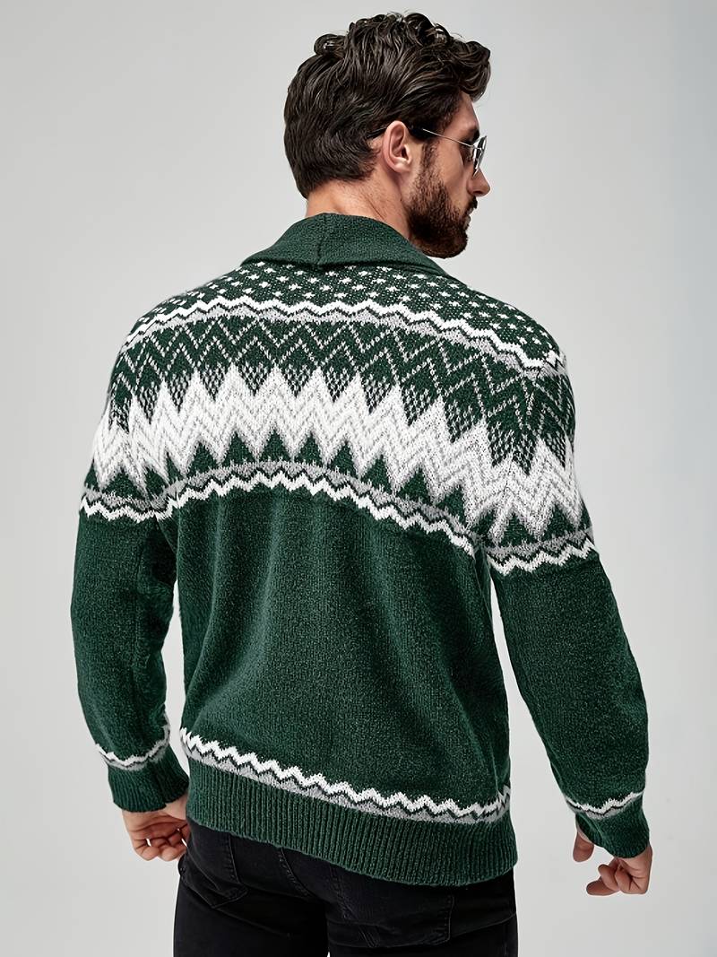 Elroy - Jersey Informal Con Estampado Geométrico