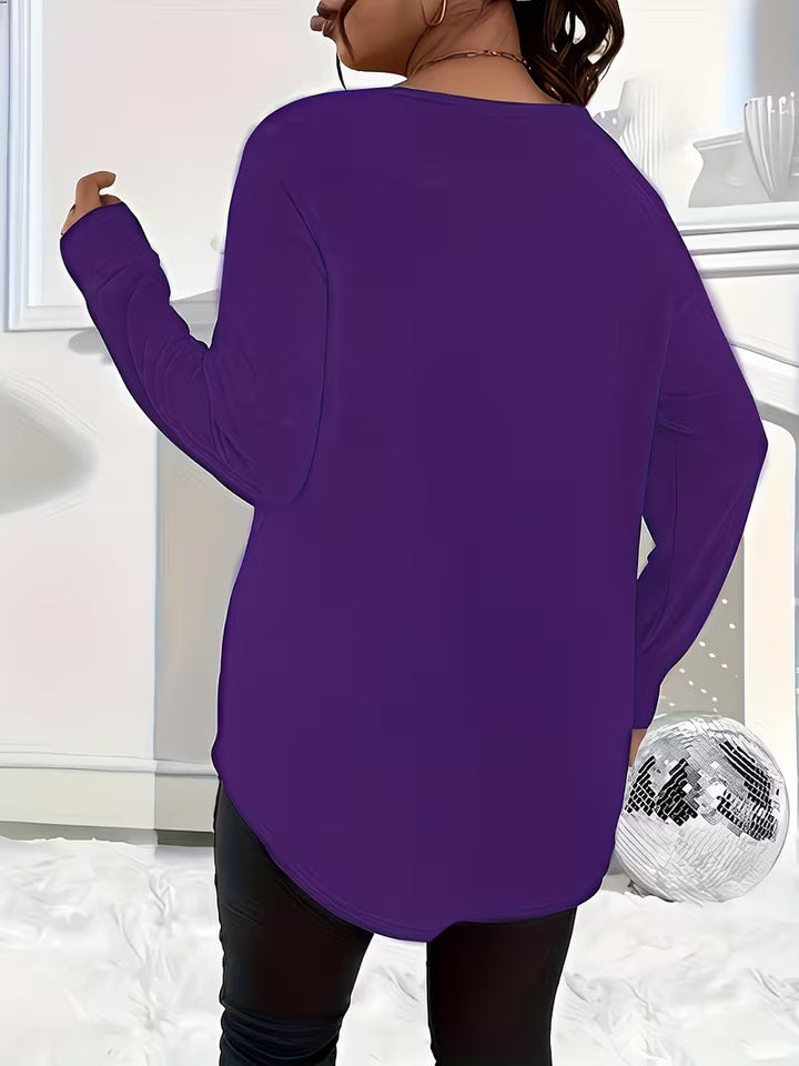 Liorah - Elegante Camisa de Manga Larga Con Cremallera