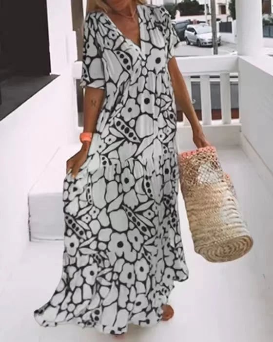 Nilsina - Vestido Veraniego de Flores Informal