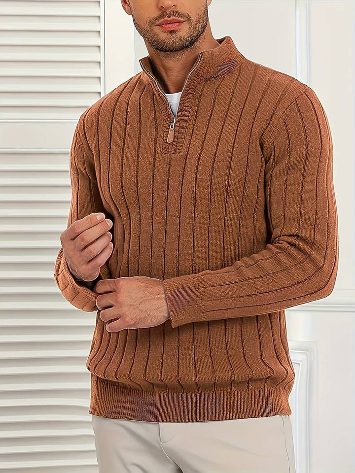 Yedidya - Jersey de Manga Larga Informal de Punto