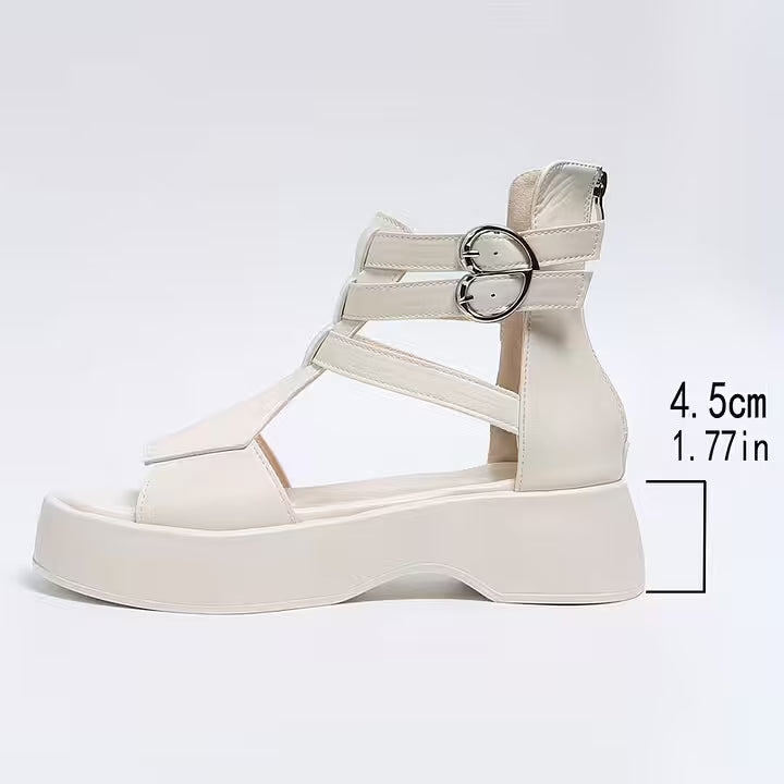 Austeja - Sandalias Con Plataforma Gruesa y Punta Abierta