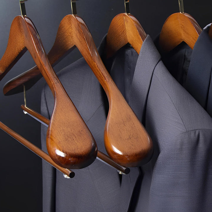 Oakhaven - Perchas Clásicas De Madera Para Trajes