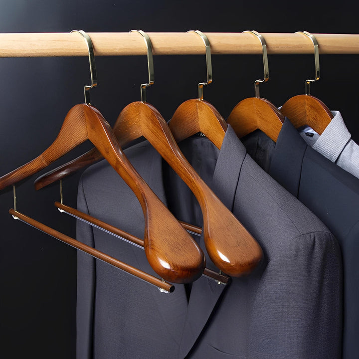 Oakhaven - Perchas Clásicas De Madera Para Trajes