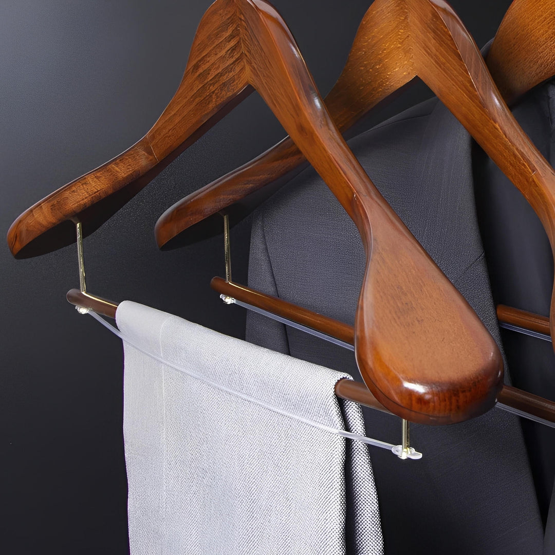 Oakhaven - Perchas Clásicas De Madera Para Trajes