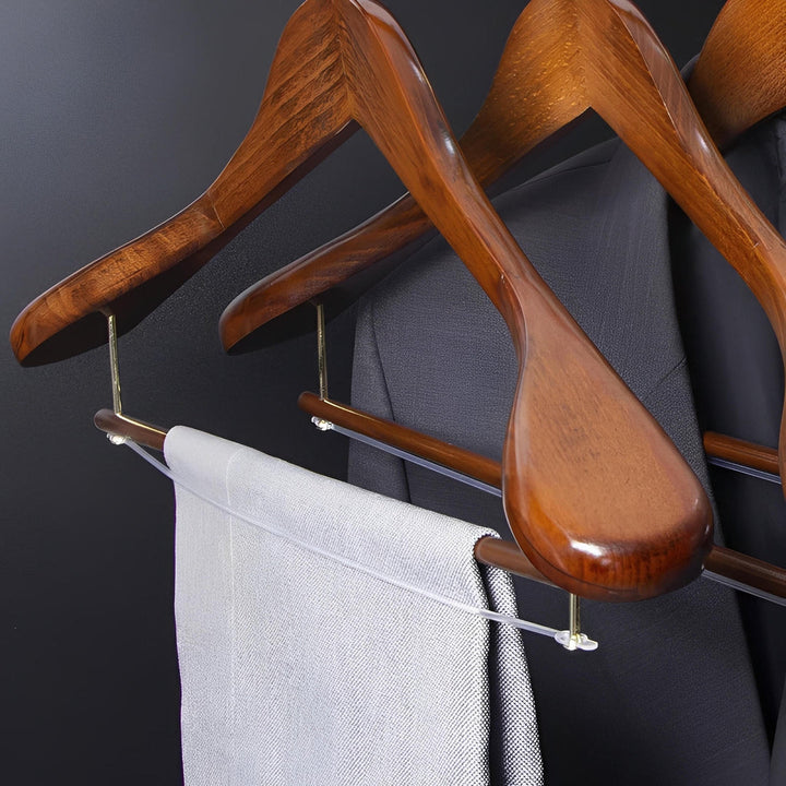 Oakhaven - Perchas Clásicas De Madera Para Trajes
