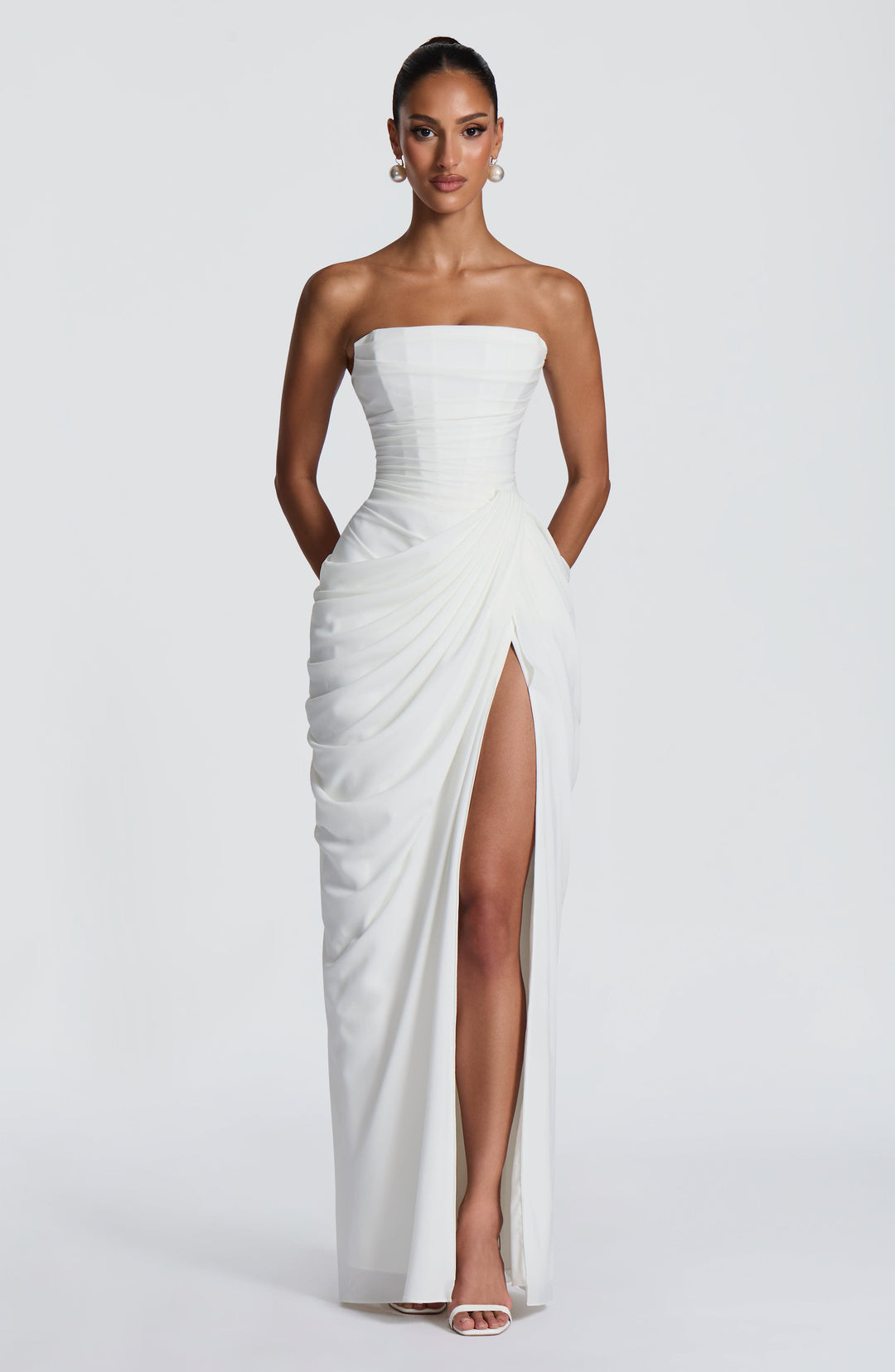 Narja - Vestido Largo Sin Tirantes