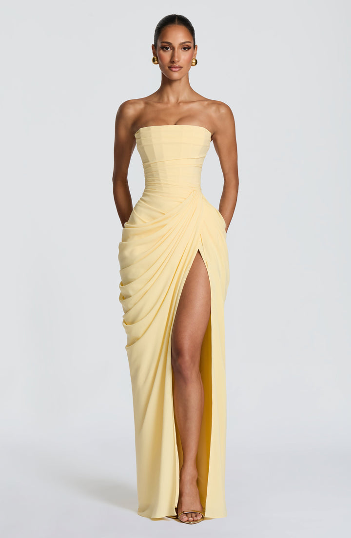 Narja - Vestido Largo Sin Tirantes