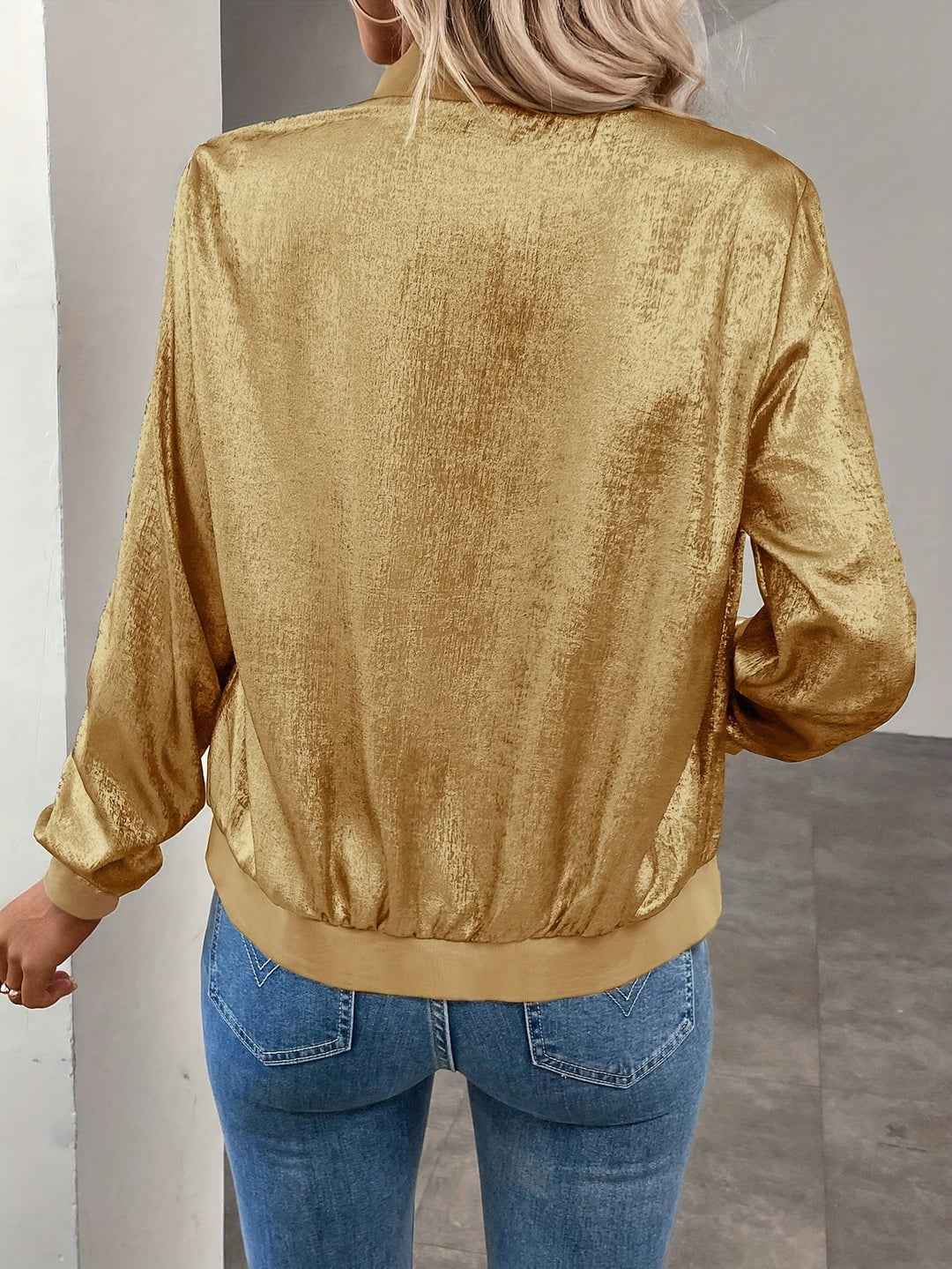 Marla - Chaqueta Dorada Elegante