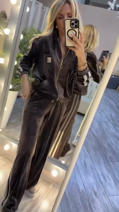 Laoise - Chándal De Pana Con Ribetes a Rayas