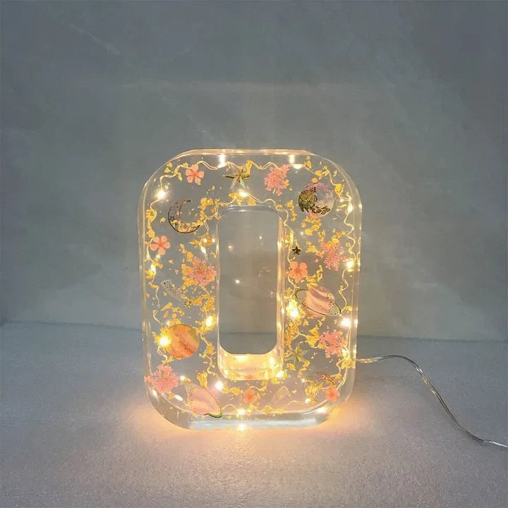PetalLume - Lámpara De Noche De Resina Con Flores Hechas a Mano