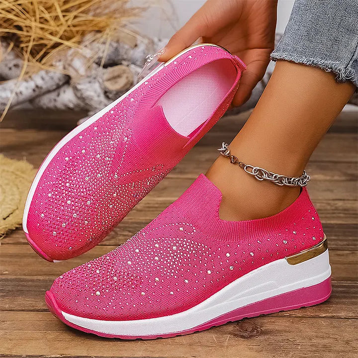 Josia - Zapatillas Sin Cordones Con Diseño De Mariposa Y Pedrería
