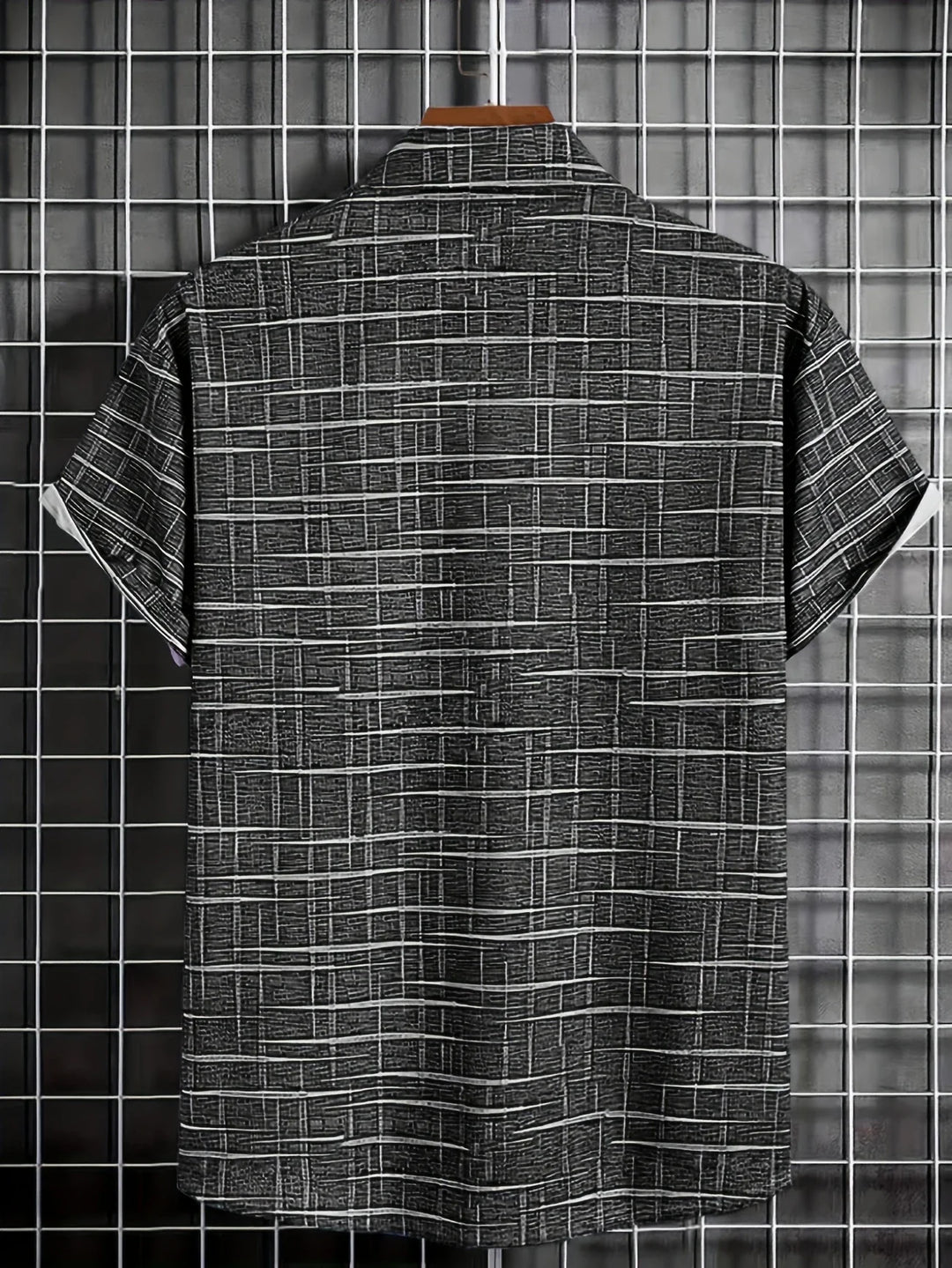 Haroyan - Camisa Elegante Con Estampado De Rayas a Cuadros
