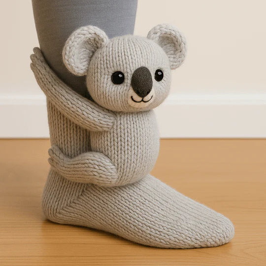 CozyCritters - Calcetines De Punto Con Animales