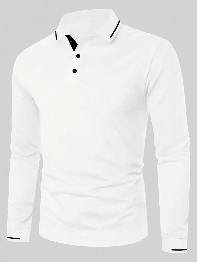 Karunaratne - Elegante Polo De Manga Larga