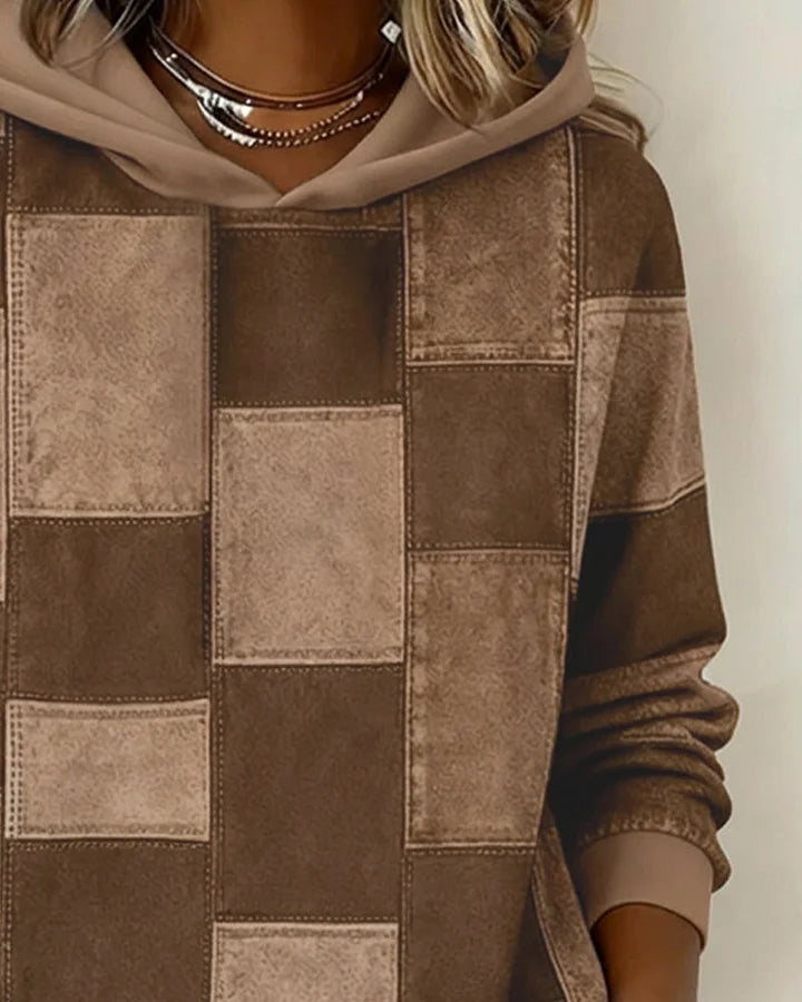 Yaralyn - Sudadera con Capucha de manga Larga y Estampado a Cuadros